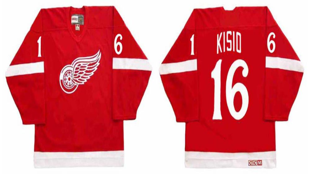 2019 Men Detroit Red Wings #16 Kisio Red CCM NHL jerseys
